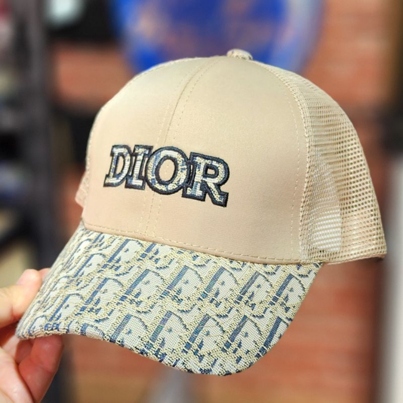 Casquette Dior Beige et Monogramme Trucker (Filet) – Image 5