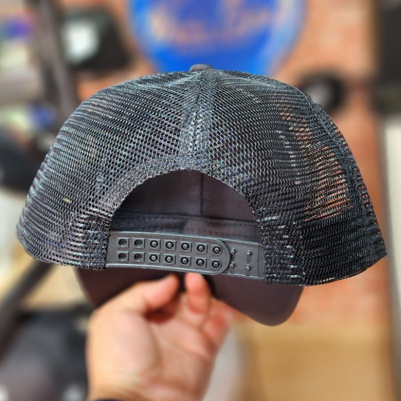 Casquette Burberry Noir à Rayures Trucker (Filet) – Image 2