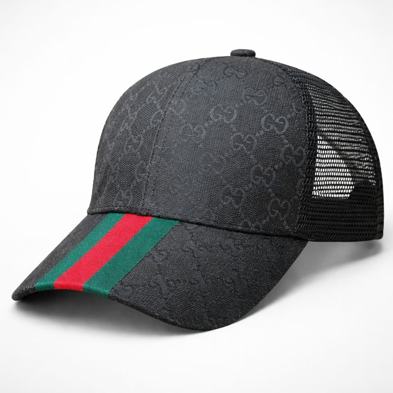 Casquette Gucci Noir et Monogramme Trucker (Filet)