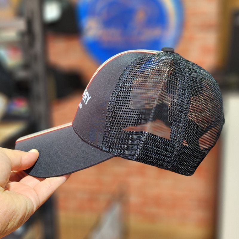 Casquette Burberry Noir à Rayures Trucker (Filet) – Image 4
