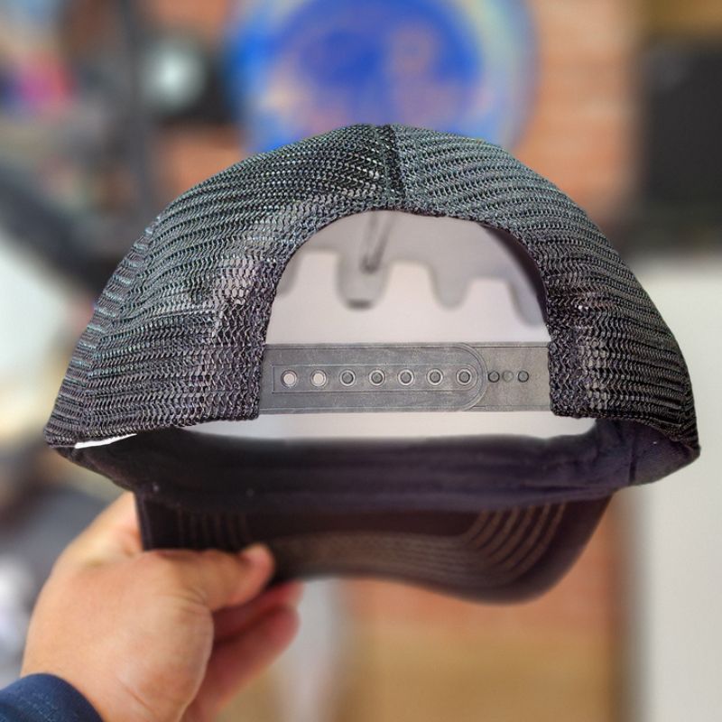 Casquette Polemik Adventure Full Black Trucker Filet – Image 2