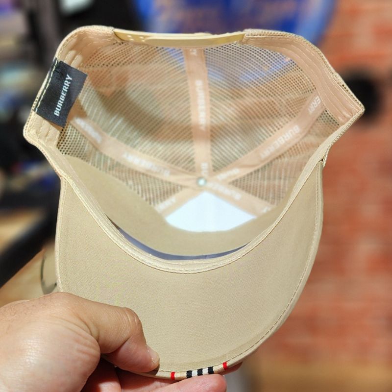 Casquette Burberry Beige à Rayures Trucker - (filet) – Image 3