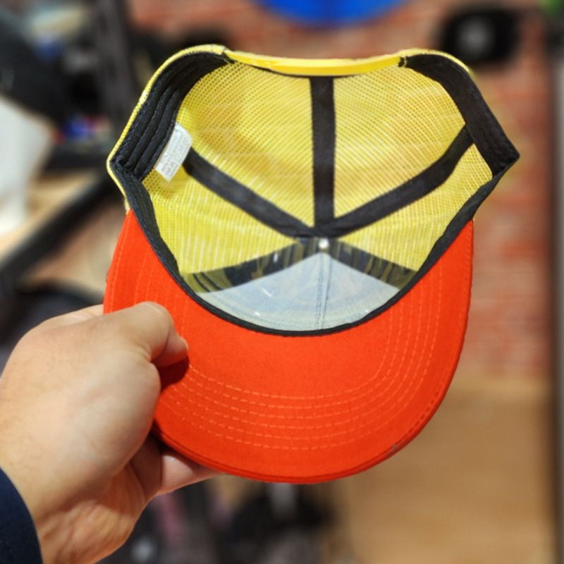 Casquette Station Bleu,Orange et Jaune Filet (Trucker) – Image 3