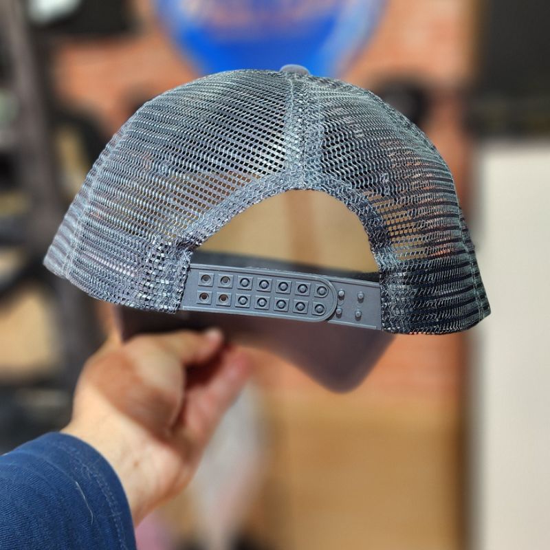 Casquette Burberry Gris à Rayures Trucker (Filet) – Image 2