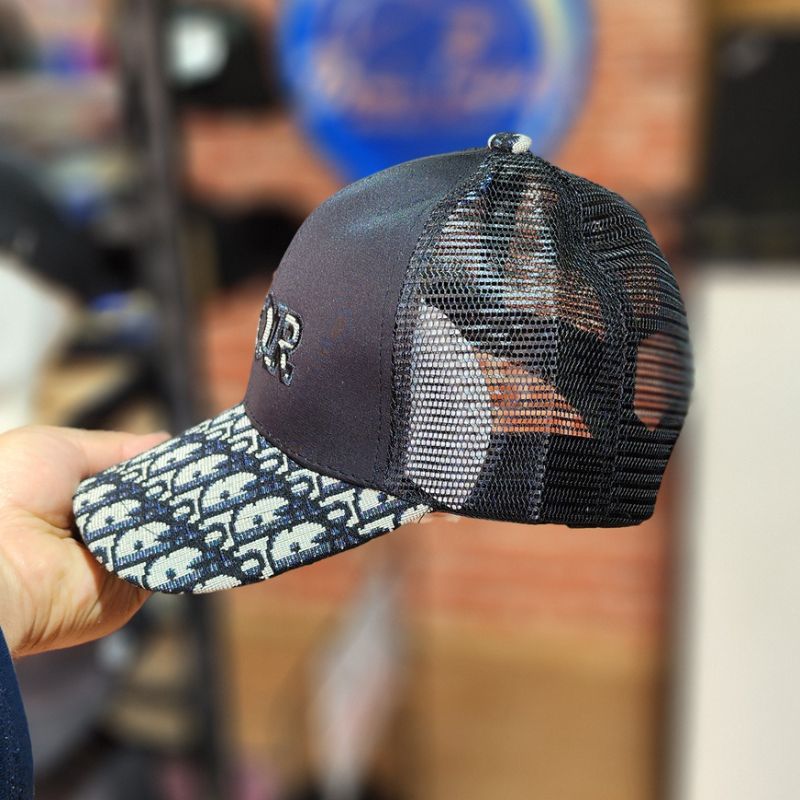 Casquette Dior Noir et Monogramme Trucker - (Filet) – Image 4