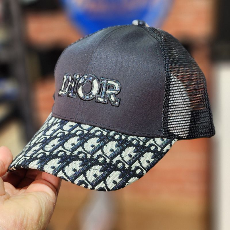 Casquette Dior Noir et Monogramme Trucker - (Filet) – Image 5