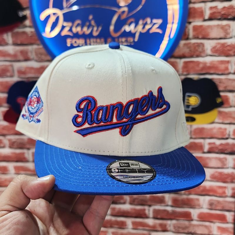 Casquette Texas Rangers New Era 9FIFTY (Blanc / Bleu) – Image 6