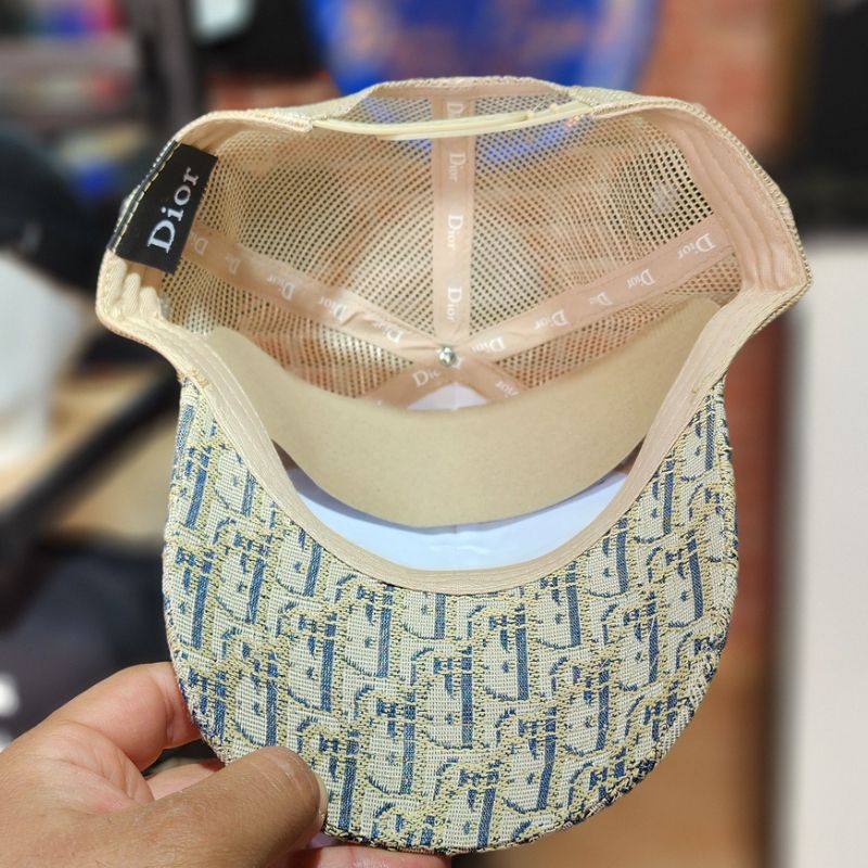 Casquette Dior Beige et Monogramme Trucker (Filet) – Image 3