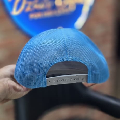 Casquette Trucker United Pacific – Gris Chiné / Bleu Cyan original - الصورة 2